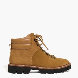 NWT Madewell Hiking Boots in Suede, Nubuck and Leather - size 10